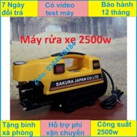 Máy rửa xe sakura 2500w - máy rửa xe sakuza