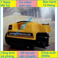 Máy rửa xe Sakura - DC1800-giá rẻ Tặng bình xịt tuyết