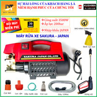 Máy rửa xe sakura japan công xuât 3500w model 2025