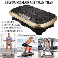 Máy rung lắc toàn thân 120 chế độ điều khiển từ xa giảm béo hiệu quả, Máy massage bụng giảm mỡ, máy rung giảm cân