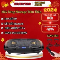 Máy rung lắc toàn thân, Máy rung lắc massage toàn thân 120 cấp độ, Máy mát xa bụng giảm cân hiệu quả, điều khiển từ xa