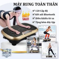 Máy rung lắc toàn thân - Máy rung massage 120 chế độ tập thể dục tại nhà, kết nối Bluetooth, điều khiển từ xa tiện lợi