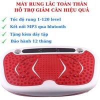 Máy Rung Lắc Toàn Thân Thế Hệ Mới T1500 120 Tốc Độ Rung - Thiết Bị Hỗ Trợ Giảm Cân Tại Nhà Hiệu Quả, Kết Nối Nghe Nhạc Qua Blutooth - Máy T1500 120level - đỏ