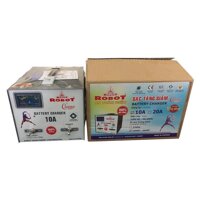 MÁY SẠC ẮC QUY ROBOT TĂNG GIẢM 10A 12V-24V, DÂY ĐỒNG
