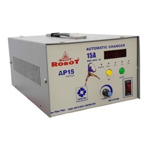 Máy sạc ắc quy tăng giảm Robot 15A (6V-12V-24V)