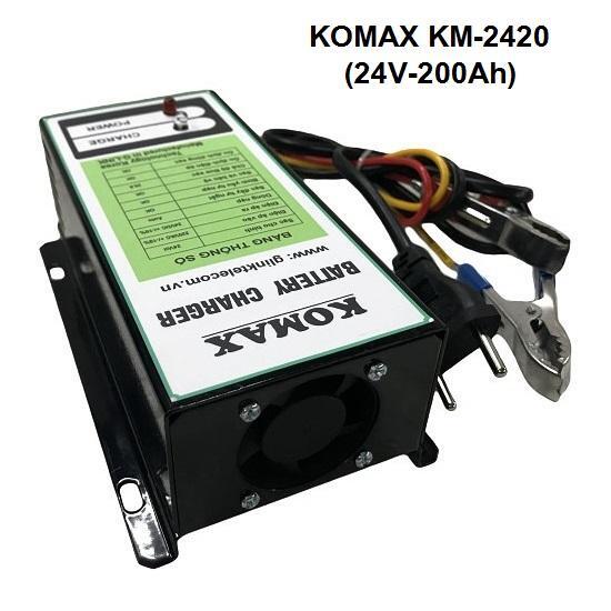 Máy sạc ắc quy tự động Komax KM-2420