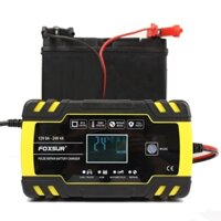 Máy sạc bình ắc quy 24V 12V 6AH đến 150AH chính hãng FOXSUR cảm biến vân tay chức năng khử sunfat thông minh