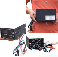 Máy sạc bình ắc quy 24V Nhật Bản tự ngắt dòng sạc 10Ah chống ngược cực nạp cho bình tới 200AH (mã AQ06)