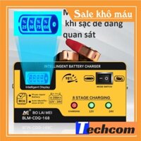 Máy sạc bình ắc quy công suất lớn 12V 24V 15A sạc siêu nhanh cho các loại ô tô tải xe máy ắc quy đồng nai GS khô và nước