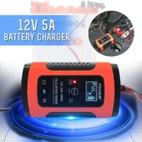 Máy sạc bình ắc quy ô tô 12V( 4AH-100AH) Foxssur tự ngắt khi đầy bảo vệ ắc quy có chức năng khử sunfat