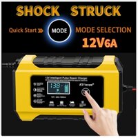 Máy sạc bình ắc quy TIANYE 12V 6A kèm phục hồi bình,sạc bình acquy, tự ngắt khi đầy, khử sunfat