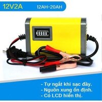 May sac binh acquy Binh acquy xe may Bộ sạc bình acquy 12v 2A thông minh tự động ngắt khi đầy. DDS071 [bonus]