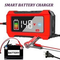 Máy Sạc Bình Acquy Xe Máy Smart Charger 12V 2Ah-100Ah Bảo Dưỡng Phục Hồi Acquy Cũ Yếu MH LED Màu Tự Ngắt Khi Đầy
