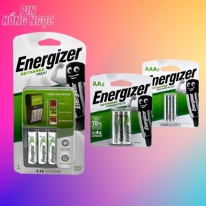 Máy sạc pin Energizer CHVCM4 kèm 2 pin AA