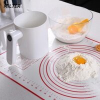 Máy sàng bột điện MILTER, Máy lắc lưới cầm tay bằng thép không gỉ, Hình cốc Dễ dàng làm sạch Máy lắc bột dung tích lớn Strainer Dụng cụ làm bánh ngọt nhà bếp