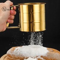 Máy sàng bột lưới mịn bán tự động NcVHrt có thang đo bằng thép không gỉ Bộ lọc đường uống cốc lọc nhà bếp Nướng bánh / mới /