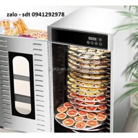 Máy sấy 20 khay tròn inox tự động quay