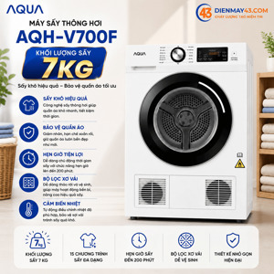 Máy sấy quần áo Aqua 7 Kg AQH-V700F