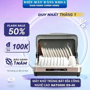 Máy sấy bát đĩa Natoshi 46L