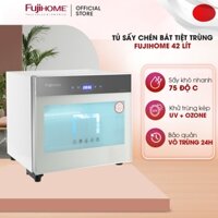 Máy sấy bát đũa 42L khử khuẩn bằng tia UV, ozone Fujihome DD42, tủ sấy chén bát 2 ngăn đa năng tiệt trùng diệt nấm mốc