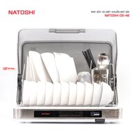 Máy sấy bát NATOSHI DS-46 46 Lít cho gia đình 8 người sấy khô khử trùng diệt khuẩn bát đĩa bằng tia cực tím UV cao cấp