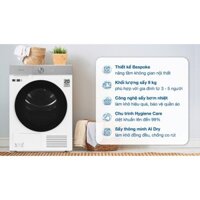 Máy sấy bơm nhiệt Samsung Bespoke AI 9 kg DV90BB9440GH/SV 2023