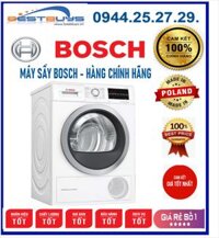 MÁY SẤY BOSCH WTW85400SG Sấy bơm nhiệt 9KG,Sử dụng công nghệ Heat Pump sấy bằng khí nóng tiên tiến nhất Mới 2021  HÀNG CHÍNH HÃNG