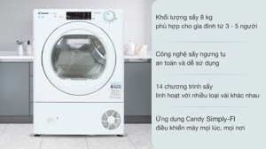 Máy sấy quần áo Candy CSO C8TE-S 8 kg