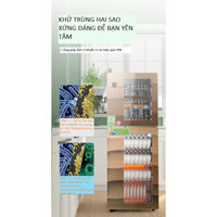 Máy sấy chén bát diệt trùng khử khuẩn 280L màu đen- Phiên bản điện tử- Bảo hành 1 năm