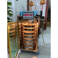 Máy sấy đối lưu 10 khay . Sấy thịt lợn khô , bò khô. Khay đường kính 30cm
