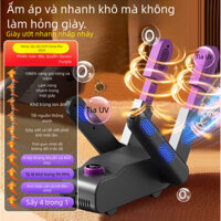 Máy sấy giày khử mùi 160w, Máy tiệt trùng giày khô màu đỏ 360 ° 4 ống màu đỏ tích hợp tiên tiến + Lịch trình thông minh