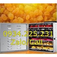 Máy sấy hoa quả, trái cây - Máy sấy khô thực phẩm 6 khay inox [BH 12 Tháng]