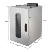 Máy sấy khô thực phẩm hiệu YX, Inox 100%, công suất 1060W, Sấy khô thịt, cá, rau,củ quả đa năng