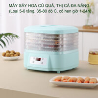 Máy sấy khô thực phẩm, trái cây gia đình, loại nhỏ 5-6 tầng tùy chọn, có hẹn giờ
