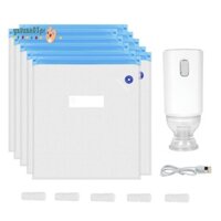 Máy sấy máy bơm không khí điện có thể sạc lại USB + Bộ túi 10 chiếc cho máy in 3D PLA Filament Túi hút chân không Một phím Bơm nhanh Dễ dàng cài đặt