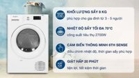 Máy sấy ngưng tụ Whirlpool FreshCare+ 8 kg FFTCM118XB EE