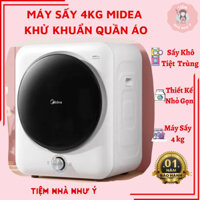 MÁY SẤY QUẦN ÁO 4KG KHỬ KHUẨN MIDEA HÀNG CHÍNH HÃNG BẢO HÀNH 12 THÁNG