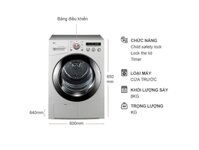 Máy sấy quần áo LG 8kg DR80BW