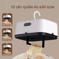Máy sấy quần áo mini - Tủ sấy quần áo gấp gọn du lịch. Có tia UV kháng khuẩn