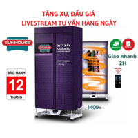 MÁY SẤY QUẦN ÁO SUNHOUSE SHD-2707 CÓ ĐIỀU KHIỂN-CÔNG SUẤT 1400w GIÚP SẤY QUẦN ÁO KHÔ NHANH HƠN-BẢO HÀNH 12 THÁNG
