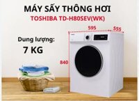 Máy sấy quần áo Toshiba 7kg TD-H80SEV(WK)  Mới 100%