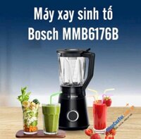 Máy say sinh tố Bosch MMB6176B Blender VitaPower 1200W Black - xay các món yêu thích: smoothie – detox – sữa hạt – đá xay mịn