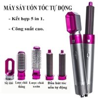 MÁY SẤY TẠO KIỂU TÓC - LƯỢC ĐIỆN LÀM TÓC ĐA NĂNG 5IN1 KIÊM MÁY SẤY TẠO KIỂU TÓC TỰ ĐỘNG, UỐN XOĂN, LÀM PHỒNG CAO