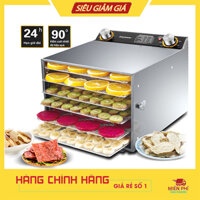 Máy sấy thăng hoa, máy sấy khô thực phẩm DEHYDRATOR 400W 6 khay inox sấy tuần hoàn 360 độ