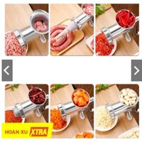Máy say thịt bằng tay nhồi xúc xích lạp sườn - Máy xay thịt đa năng bằng gang nhồi xúc xích siêu bền siêu tiện lợi