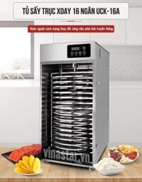 Máy sấy thịt bò khô 16 khay. Tủ sấy thực phẩm khô thông dụng.