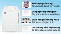 Máy sấy thông hơi Whirlpool 15 Kg 3LWED4705FW