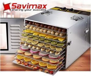 Máy sấy thực phẩm gia đình 10 vỉ inox Savi MS-10K