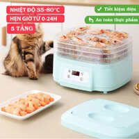 Máy sấy thực phẩm mini 5 tầng sấy khô rau củ quả, thịt cá, dược liệu[BH 12 Tháng]