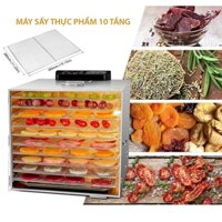 Máy Sấy Thực Phẩm, Sấy Khô Hoa Quả, Trái Cây, Thịt Cá, Rau Củ Quả 12 Khay Lớn [BH 12 Tháng]